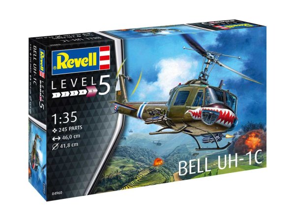 Revell Plastikový model vrtulníku Bell UH-1C