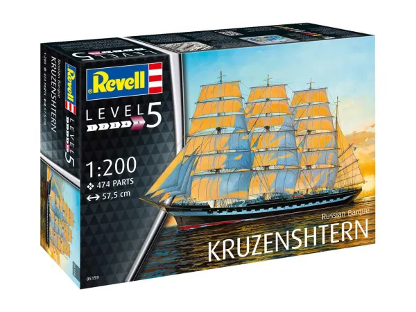 Revell Plastikový model plachetnice Russian Barque Kruzenshtern