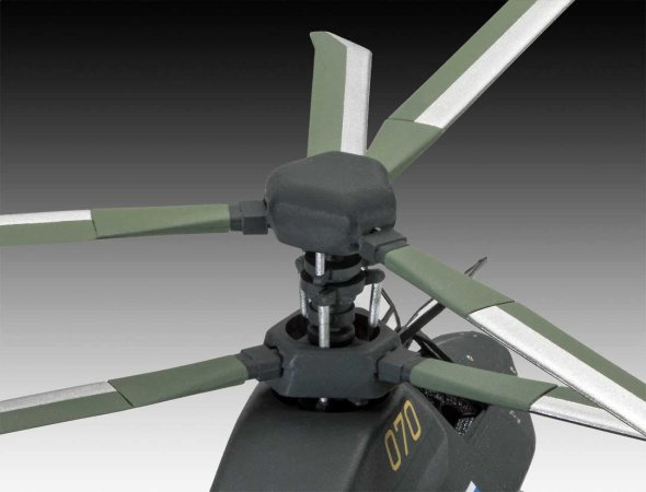 Revell Plastikový model vrtulníku Kamov Ka-58 Stealth