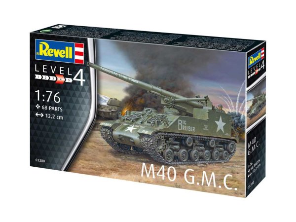 Revell Plastikový model samohybného děla M40 G.M.C.