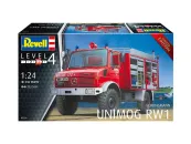 Revell Plastikový model kamionu Schlingmann Unimog RW1