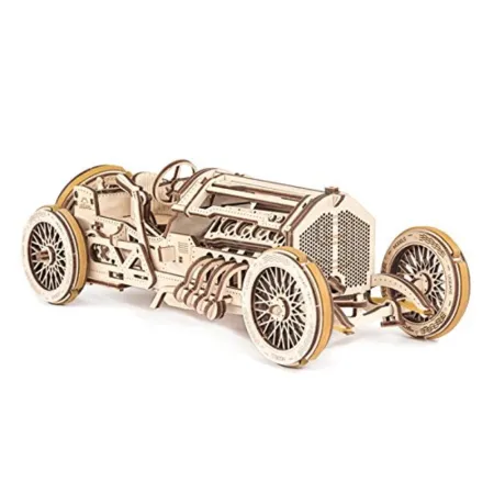 UGEARS 3D dřevěné mechanické puzzle - Auto U-9 Grand Prix