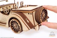 UGEARS 3D dřevěné mechanické puzzle - Vůz Roadster VM-01