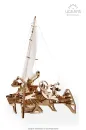 UGEARS 3D dřevěné mechanické puzzle - Plachetnice Merihobus (Trimarán)
