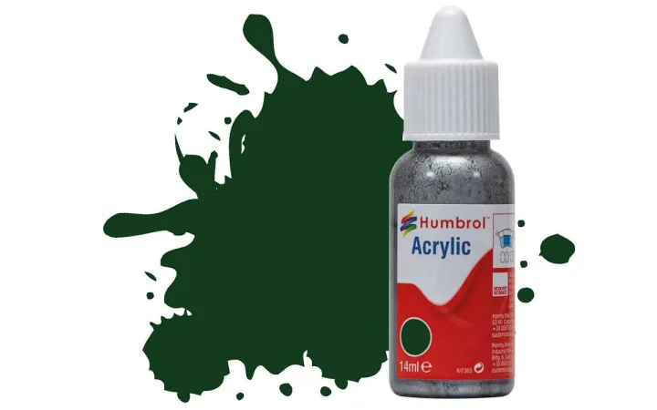 Humbrol Barva akrylová lesklá - Tmavě zelená (Brunswick Green) - č. 3