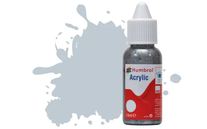 Humbrol Barva akrylová metalická - Šedá (Aluminium) - č. 56