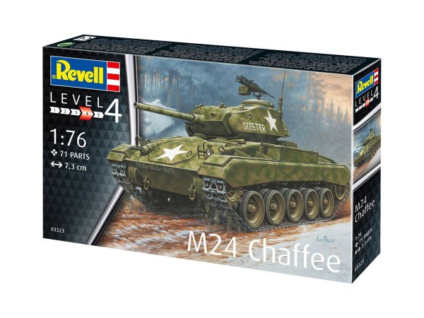 Revell Plastikový model tanku M24 Chaffee