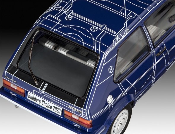 Revell ModelSet - Plastikový model auta VW Golf Gti "Builders Choice"