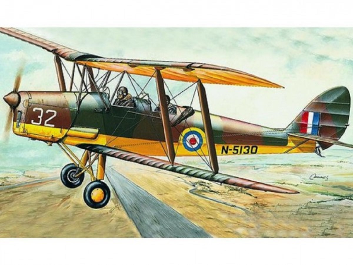 Směr Plastikový model letadla D.H.82 Tiger Moth""