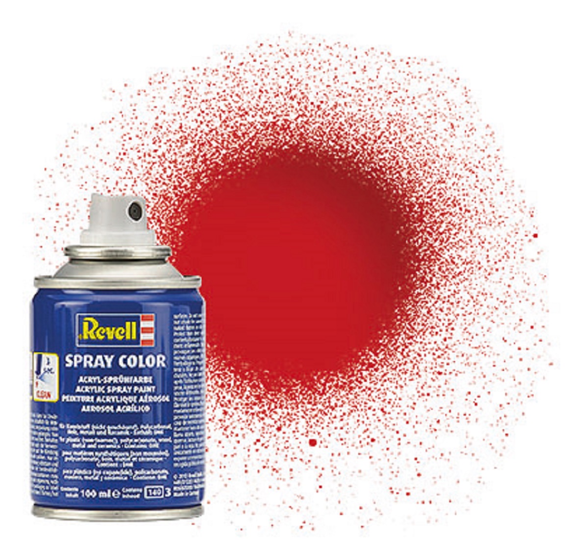 Revell Barva ve spreji akrylová lesklá - Ohnivě rudá (Fiery Red) - č. 31