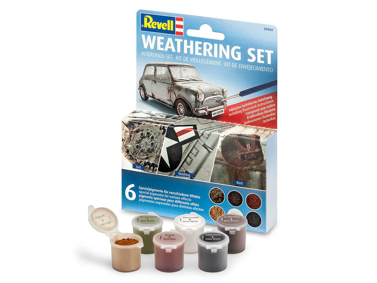 Revell Weathering Set - sada pigmentů (6 druhů)
